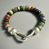 Bracelets, MultiGemstone Beads in Sterling